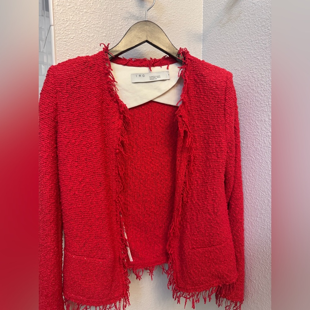 Shavani Jacket in Lipstick Red